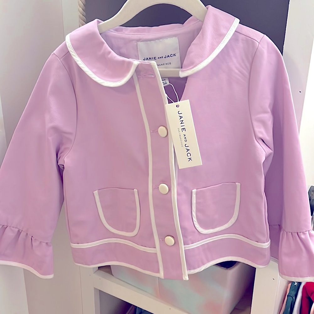 Janie and jack girls bell sleeve jacket.